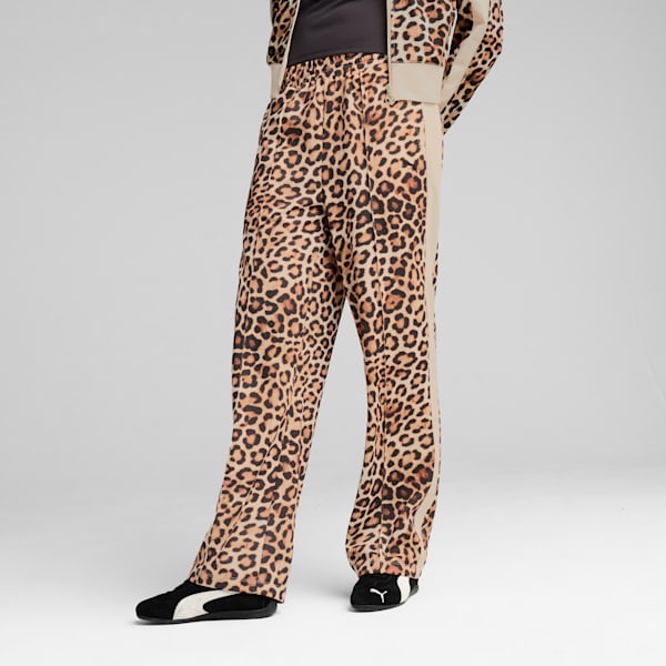 Pants recto con estampado integral para mujer T7 LEO LUXE, Alpine Snow, extralarge