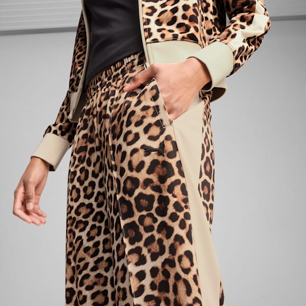 Pants recto con estampado integral para mujer T7 LEO LUXE, Alpine Snow, extralarge