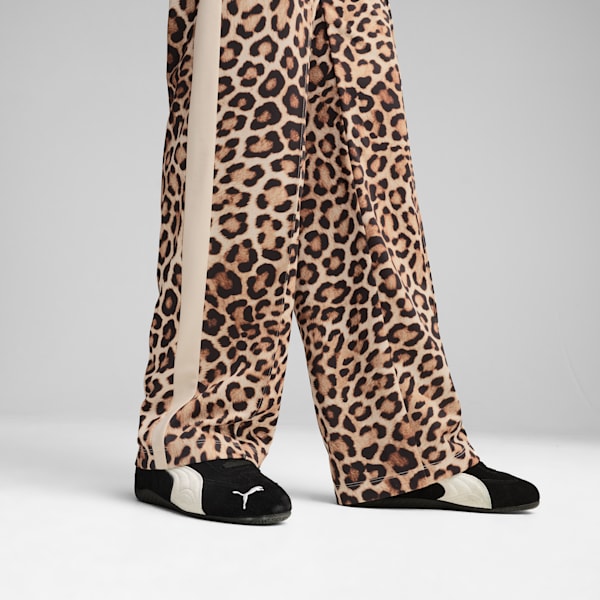 Pants recto con estampado integral para mujer T7 LEO LUXE, Alpine Snow, extralarge