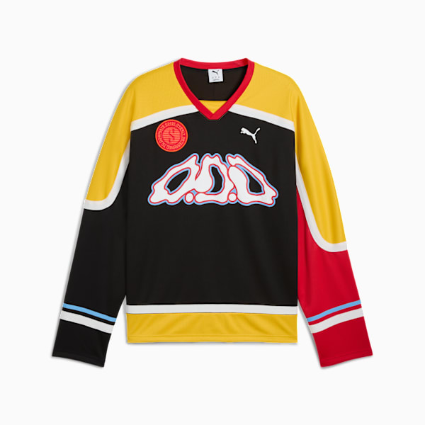 Scoot Lab Hockey Jersey Men, PUMA Black-Yellow Sizzle-For All Time Red, extralarge