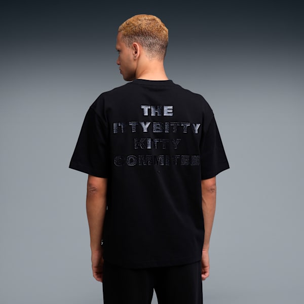 House of Graphics Men's Relaxed Fit Cotton Tee, PUMA Black, extralarge-IND