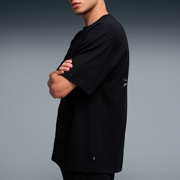 House of Graphics Men's Relaxed Fit Cotton Tee, PUMA Black, extralarge-IND