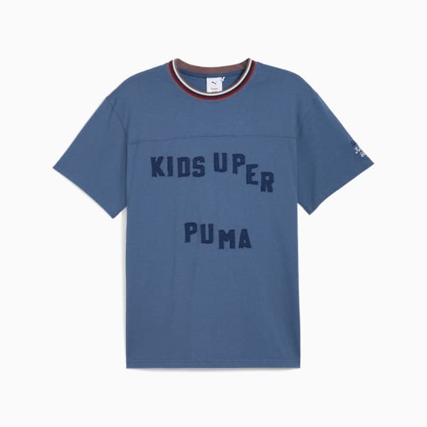 PUMA x KIDSUPER Men's Graphic Tee, Dark Indigo, extralarge-IND