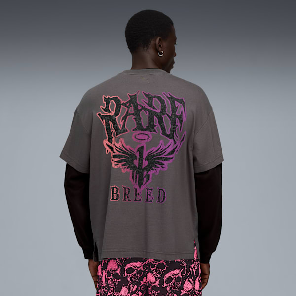 LaMelo Men's World Tournament Long Sleeve Tee, Dusky Gray, extralarge-IND