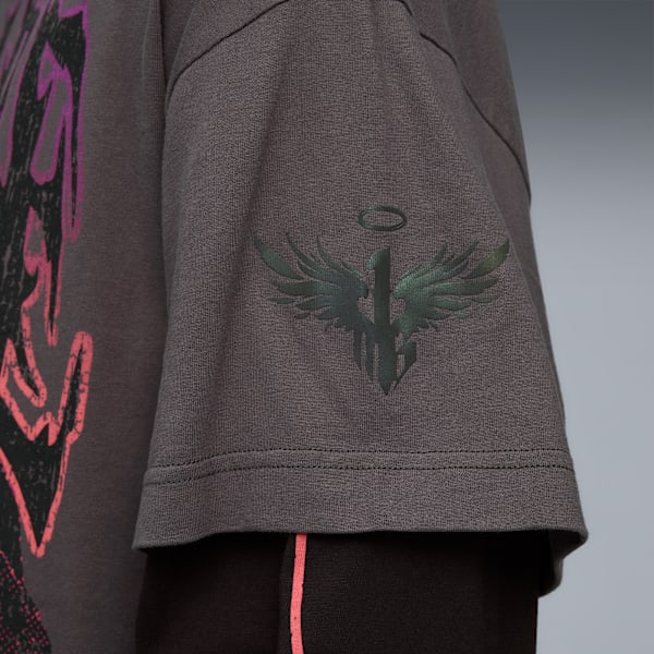 T-shirt à manches longues Melo World Tournament Homme, Dusky Gray, extralarge