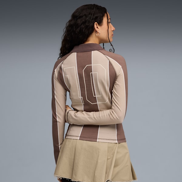 PUMA x KIDSUPER Long Sleeve Jersey Women, Flat Bronze-AOP, extralarge