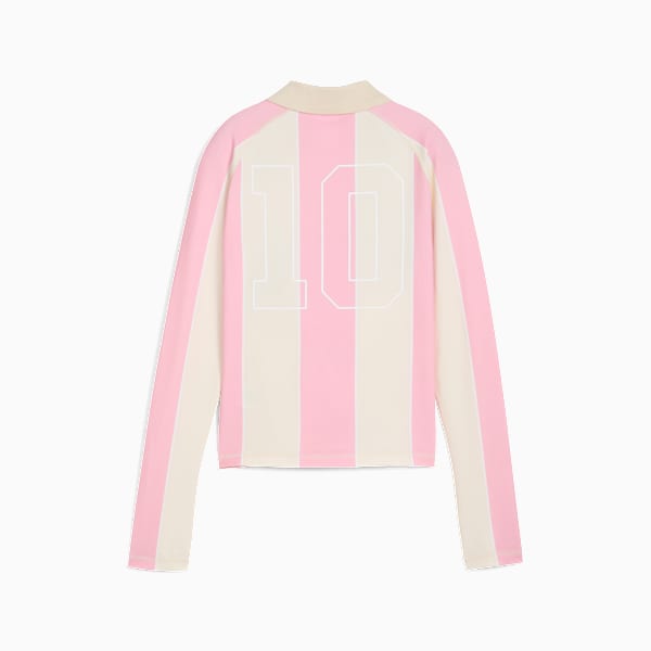 PUMA x KIDSUPER Women's Long Sleeve Jersey, Poised Pink-AOP, extralarge