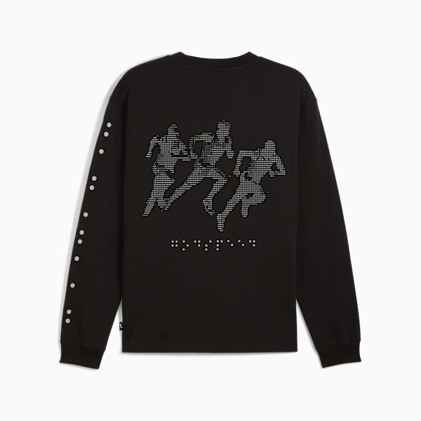GRAPHIC Long Sleeve Top Men, PUMA Black, extralarge