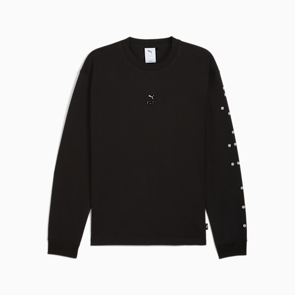 GRAPHIC Long Sleeve Top Men, PUMA Black, extralarge