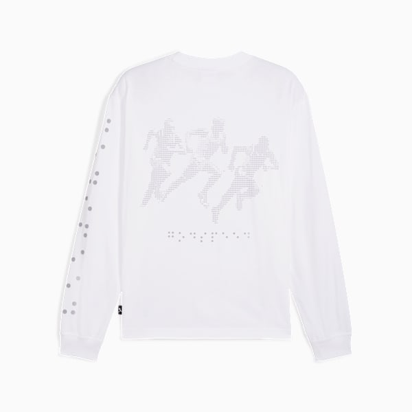 GRAPHIC Long Sleeve Top Men, PUMA White, extralarge