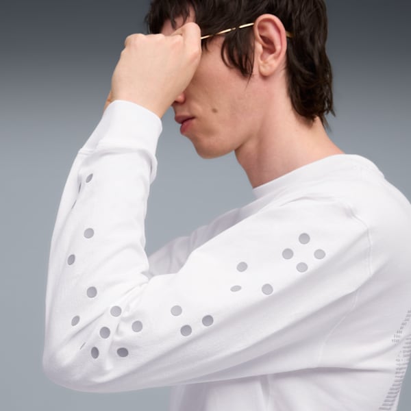 GRAPHIC Long Sleeve Top Men, PUMA White, extralarge
