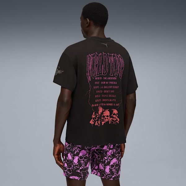 Lamelo Ball World Tour-nament Men's Basketball Tee, PUMA Black, extralarge