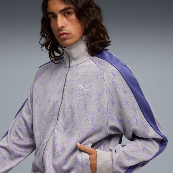 PUMA x KIDSUPER T7 Track Jacket, Gray Echo-AOP, extralarge