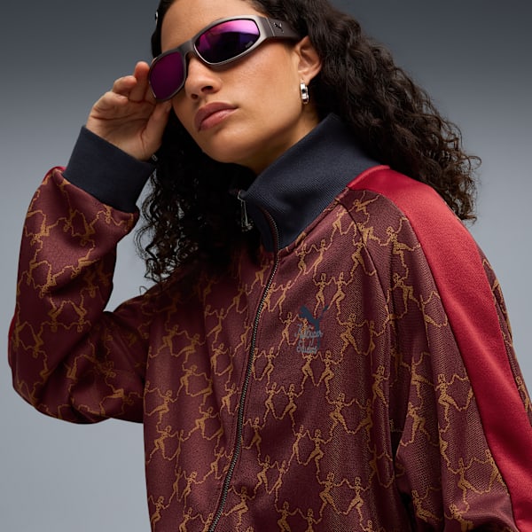 Chamarra PUMA x KIDSUPER T7, Ruby Shimmer-AOP, extralarge