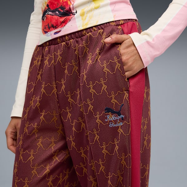 PUMA x KIDSUPER T7 Pants, Ruby Shimmer-AOP, extralarge-IND