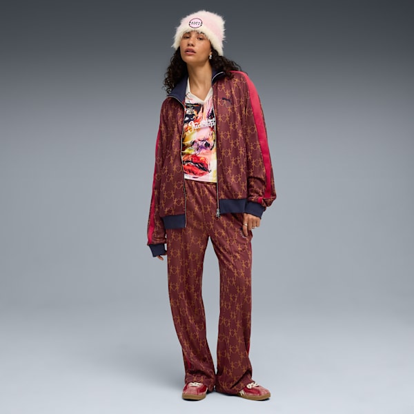 PUMA x KIDSUPER T7 Pants, Ruby Shimmer-AOP, extralarge-IND