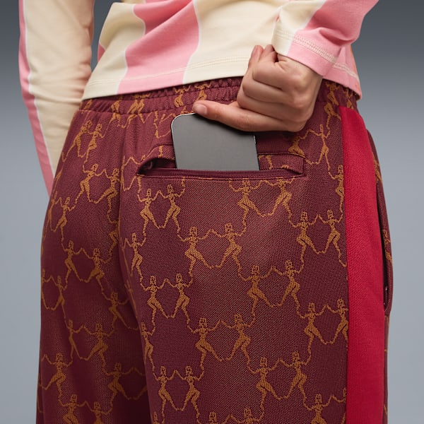 PUMA x KIDSUPER T7 Woven Pants, Ruby Shimmer-AOP, extralarge