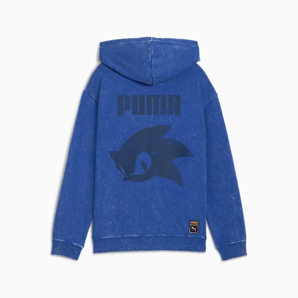 PUMA x SONIC LE HÉRISSON - Chandail à capuchon graphique pour grands enfants, Clyde Royal, extralarge