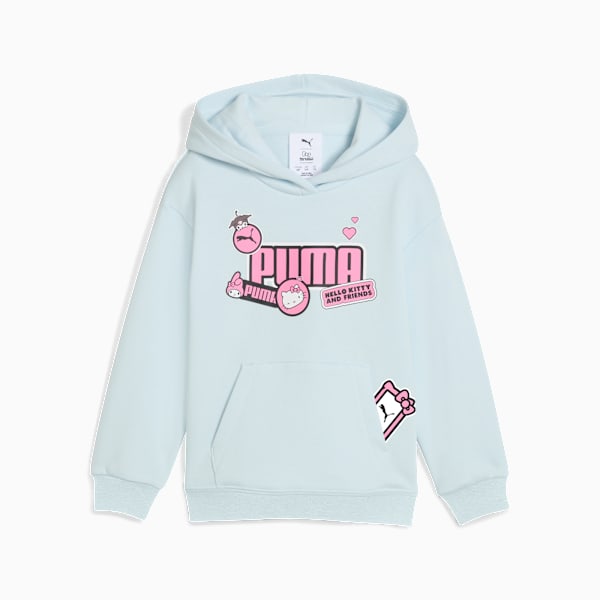 PUMA X HELLO KITTY & FRIENDS Girls' Graphic Hoodie, Sea Glass, extralarge-IND