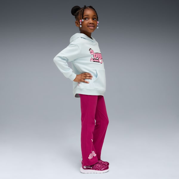 PUMA X HELLO KITTY & FRIENDS Girls' Graphic Hoodie, Sea Glass, extralarge-IND