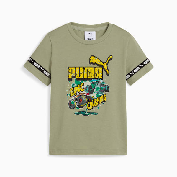 PUMA x HOT WHEELS™ MONSTER TRUCKS Tee Kids, Lux Army, extralarge