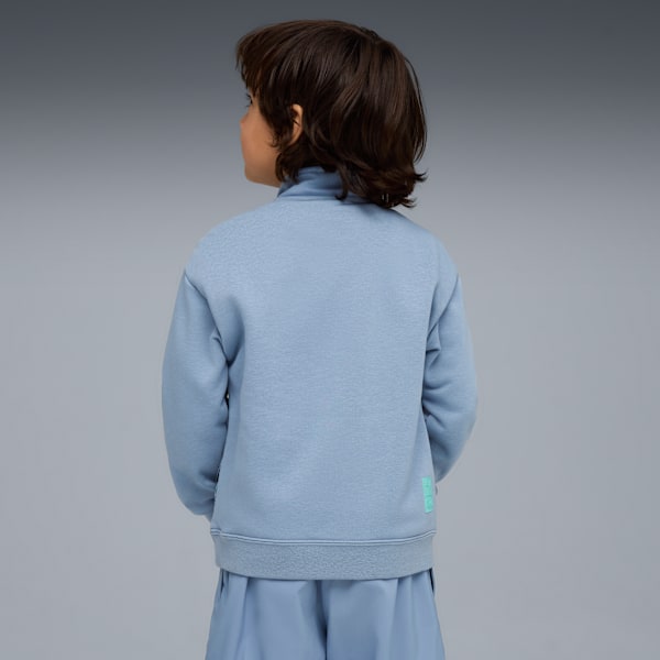 PUMA x HOT WHEELS™ MONSTER TRUCKS Half-Zip Crew Kids, Cool Blue, extralarge