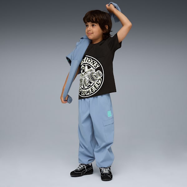 PUMA x HOT WHEELS™ MONSTER TRUCKS Cargo Pants Kids, Cool Blue, extralarge