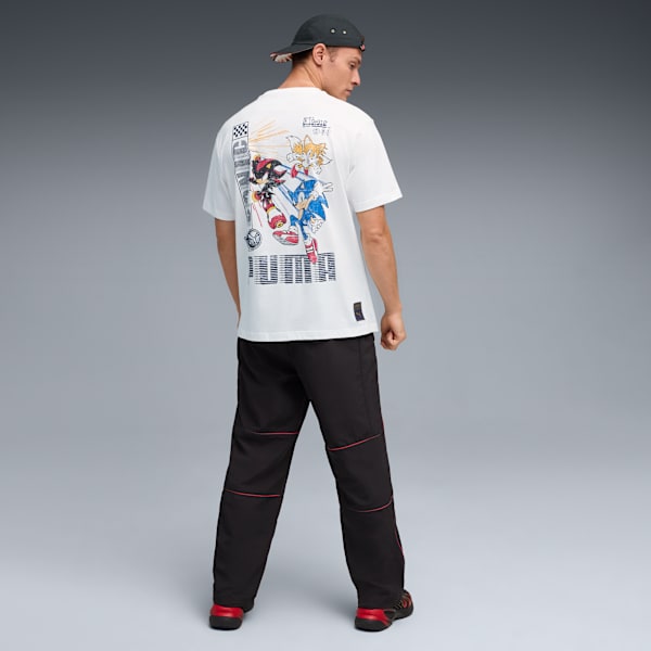 T-shirt graphique hommes PUMA x SONIC LE HÉRISSON, PUMA White, extralarge