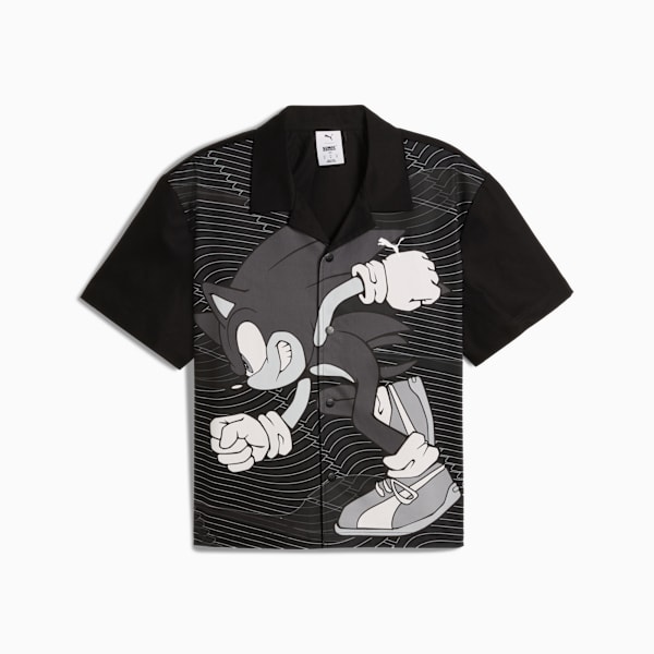 Chemise Racer Hommes PUMA x SONIC LE HÉRISSON, PUMA Black, extralarge
