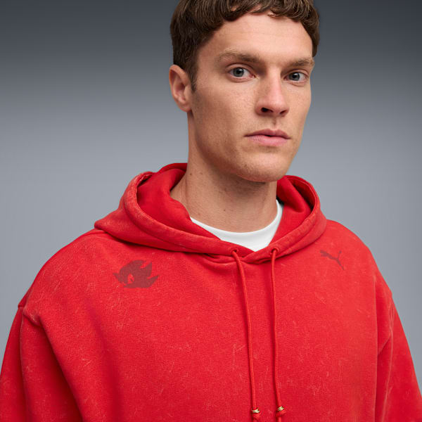 PUMA X SONIC Men's Graphic Hoodie, For All Time Red, extralarge-IND