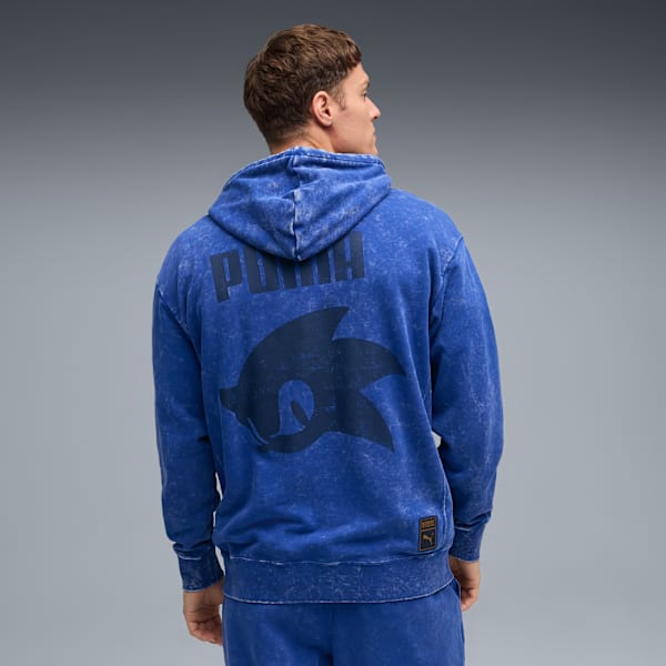 Chandail à capuchon graphique Hommes PUMA x SONIC LE HÉRISSON, Clyde Royal, extralarge