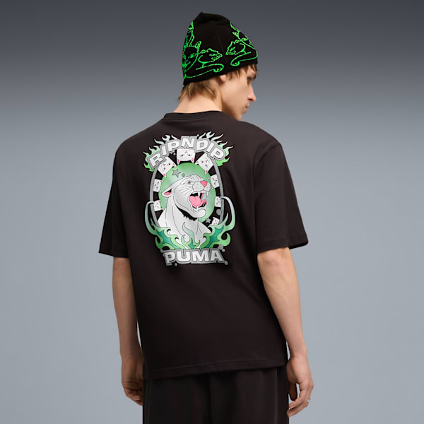 PUMA X RIPNDIP Men's Graphic Boxy Tee, PUMA Black, extralarge-IND