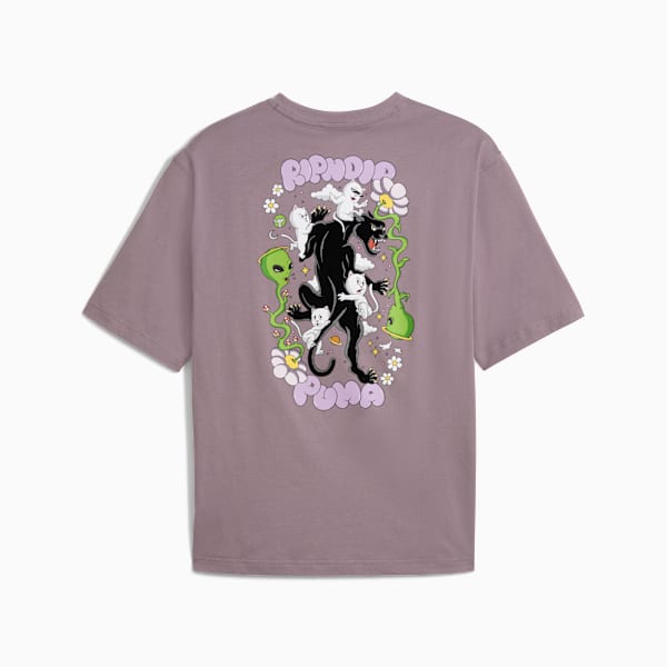 PUMA x RIPNDIP Men's Boxy Tee, Plum Jam, extralarge
