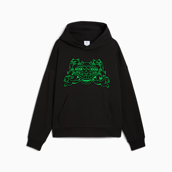 PUMA X RIPNDIP Boxy Hoodie, PUMA Black, extralarge
