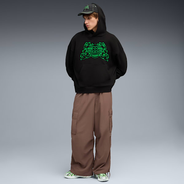 PUMA X RIPNDIP Boxy Hoodie, PUMA Black, extralarge
