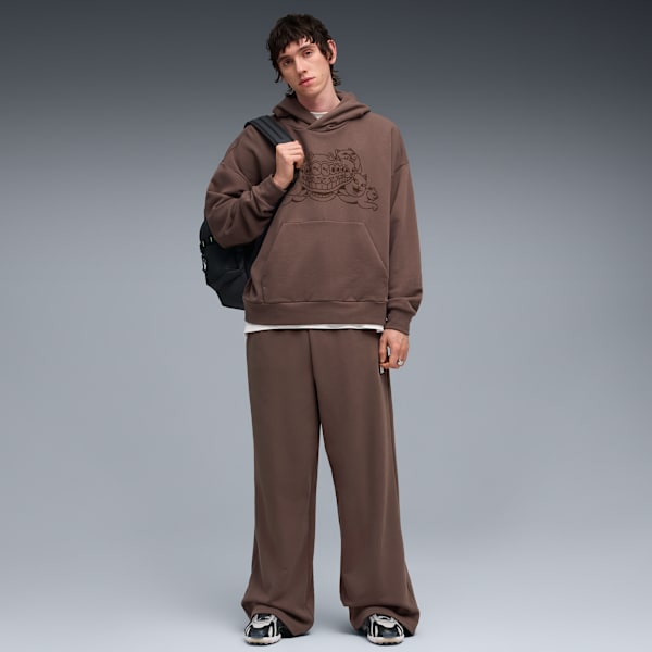 PUMA x RIPNDIP Boxy Tee Hoodie Men, Flat Bronze, extralarge-GBR