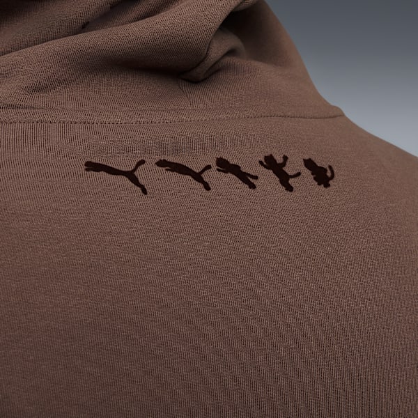 PUMA x RIPNDIP Boxy Tee Hoodie Men, Flat Bronze, extralarge-GBR