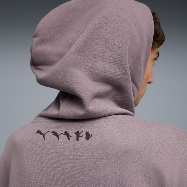 PUMA x RIPNDIP Boxy Hoodie Unisex, Plum Jam, extralarge