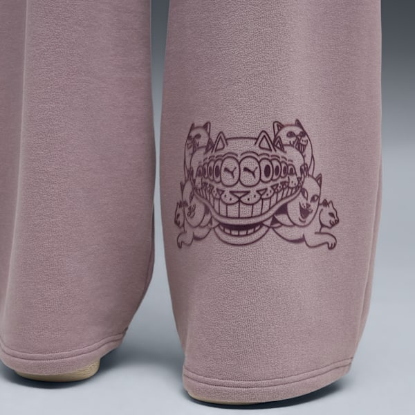 PUMA x RIPNDIP Sweatpants Men, Plum Jam, extralarge-GBR