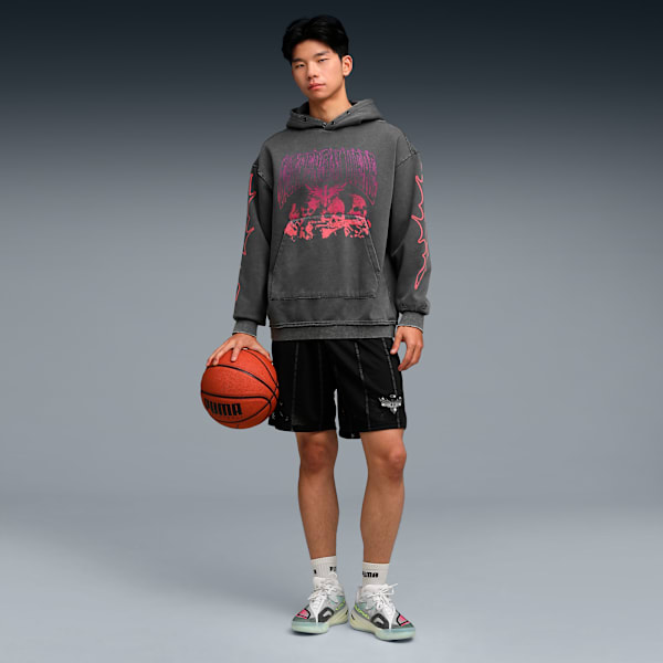 LaMelo World Tournament Men's Basketball Hoodie, Dusky Gray, extralarge-IND