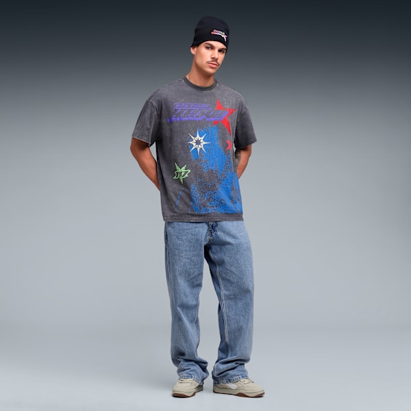 Melo Star Vision Graphic Tee Men, Dusky Gray, extralarge
