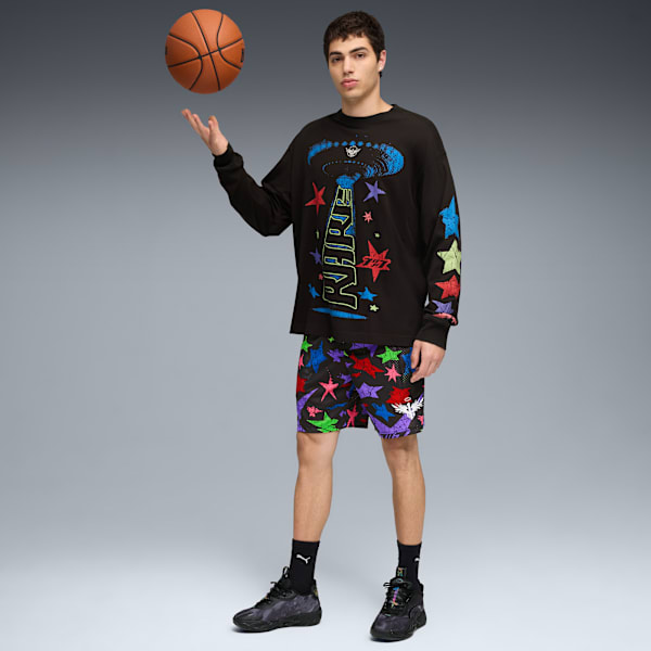 LaMelo Star Vision Long Sleeve Tee Men, PUMA Black, extralarge