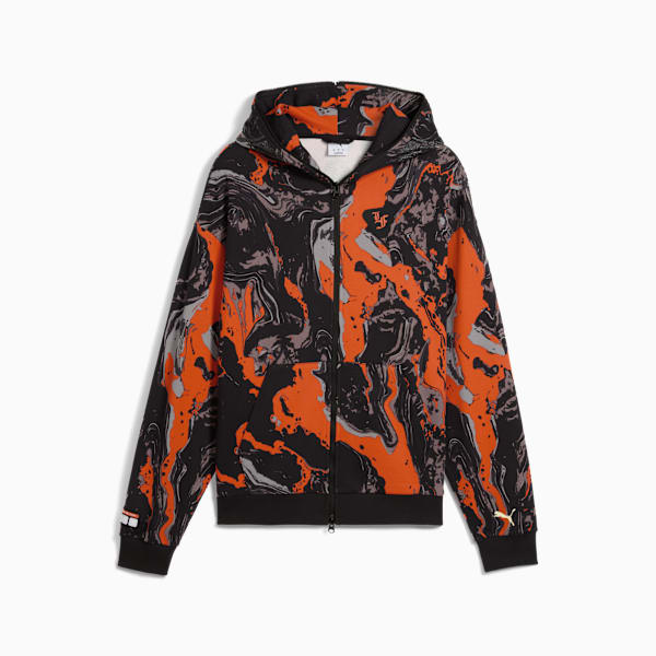 LAFRANCÉ HEEM Era Full-Zip Top Men, Orange Glo-AOP, extralarge-GBR