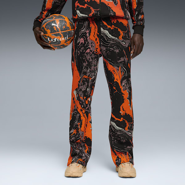 LAFRANCÉ HEEM Era Men's Sweatpants, Orange Glo-AOP, extralarge-IND