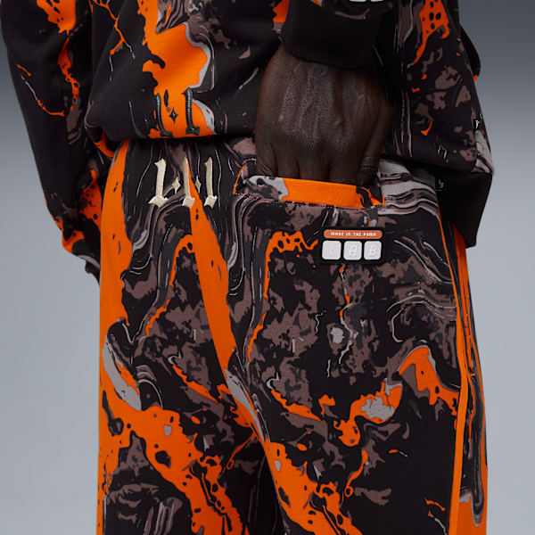 LAFRANCÉ HEEM Era Men's Sweatpants, Orange Glo-AOP, extralarge-IND