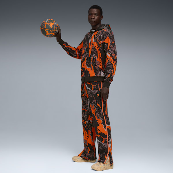 LAFRANCÉ HEEM Era Men's Sweatpants, Orange Glo-AOP, extralarge-IND