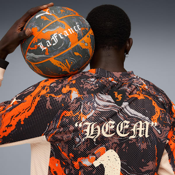 LAFRANCÉ HEEM Moto Jersey Men, Orange Glo-AOP, extralarge