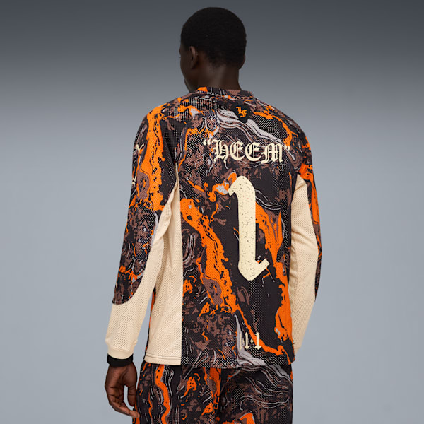 LAFRANCÉ HEEM Moto Jersey Men, Orange Glo-AOP, extralarge