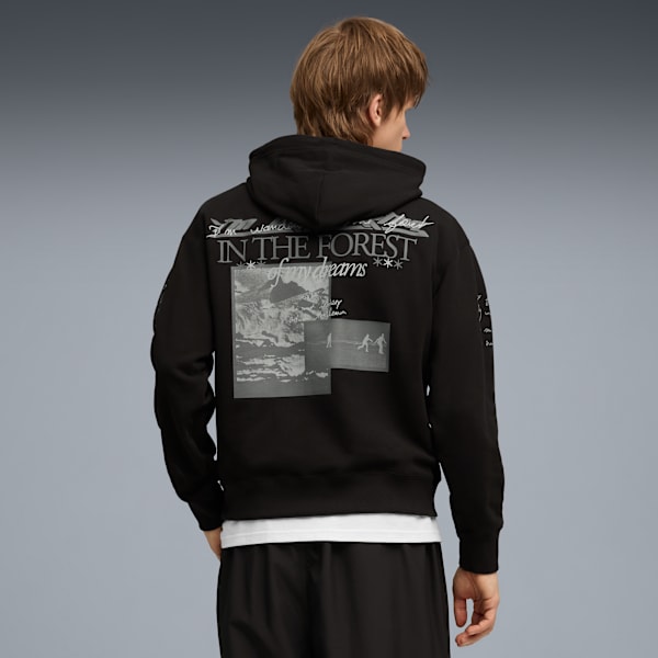 GRAPHIC Forest Hoodie Men, PUMA Black, extralarge-GBR