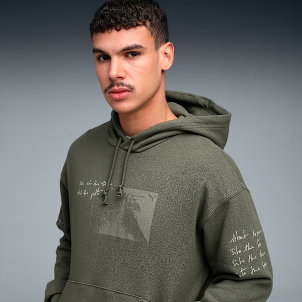 House of Graphics Men's Relaxed Fit Hoodie, Loden Green, extralarge-IND
